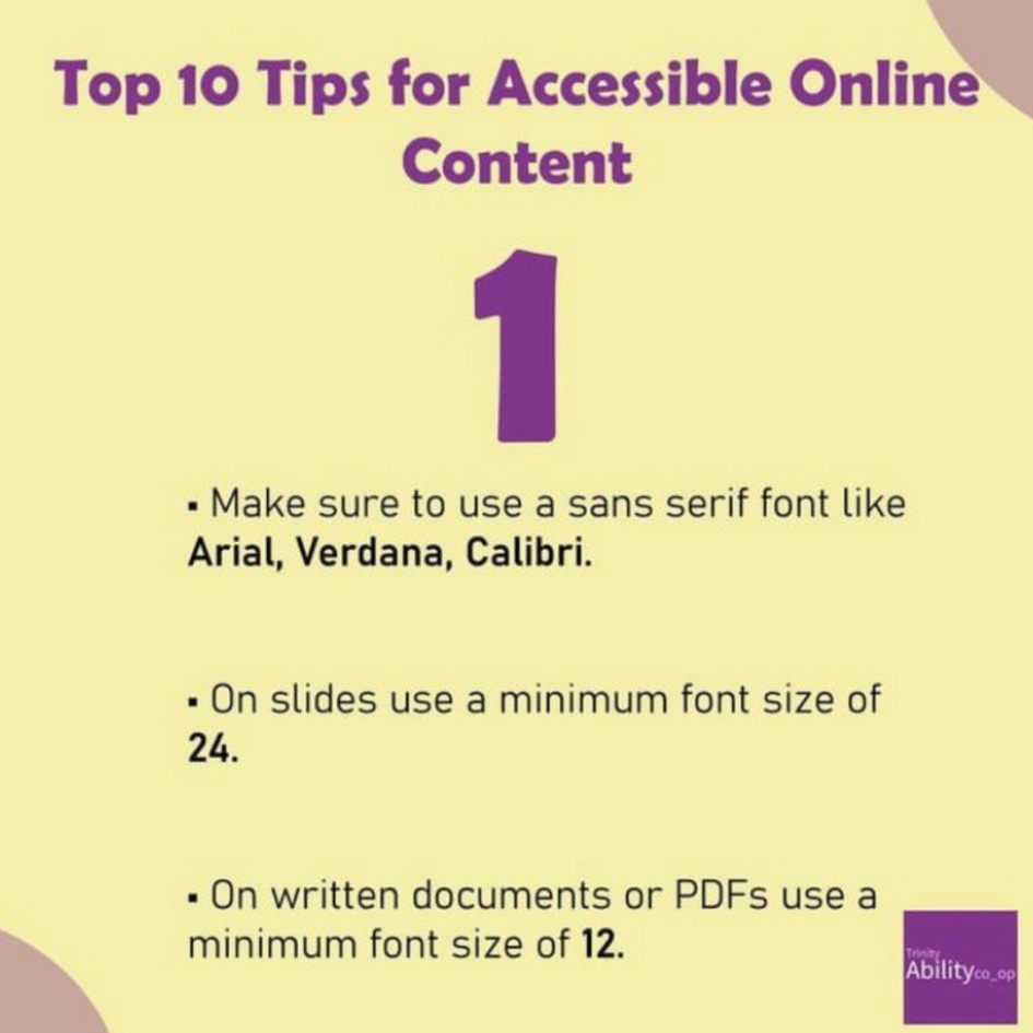 Top 10 Tips for Accessible Online Content